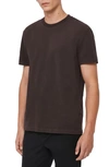 Allsaints Sage Crewneck T-shirt In Mahogany Red