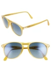 Persol 54mm Gradient Aviator Sunglasses In Yellow/ Blue Gradient Polar