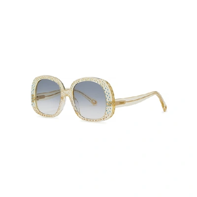Chloé Chiara Yellow Oversized Sunglasses