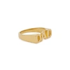 MARIA BLACK DAD GOLD-TONE STERLING SILVER RING,3704682