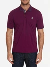 Robert Graham Easton Skull & Rose Classic Fit Polo Shirt In Berry