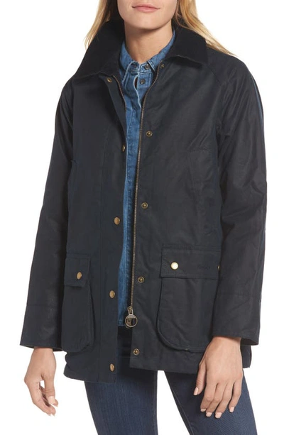 Barbour Acorn Cotton Jacket In Navy