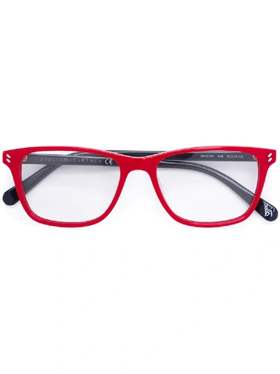 Stella Mccartney Kids' Square Frame Glasses In Red