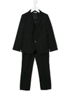 Dolce & Gabbana Double-breasted Suit Set In Black
