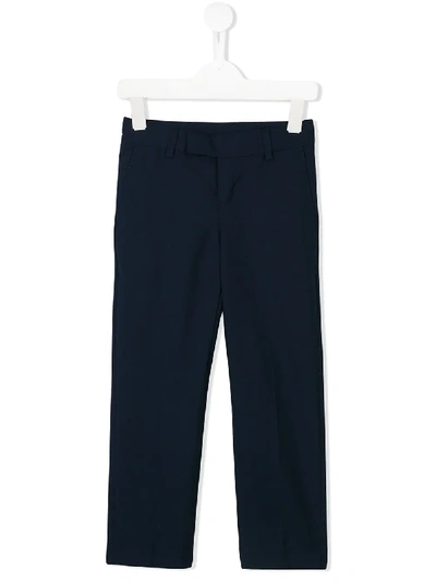 Hugo Boss Kids' Straight-leg Trousers In Blue