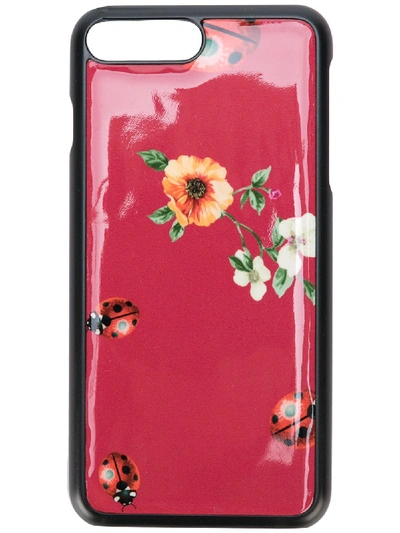 Dolce & Gabbana Floral Iphone 6 Case In Black