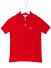 Lacoste Kids' Baby Boys Short Sleeve Classic Pique Polo Shirt In Rouge