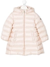 Moncler Babies' Hooded Padded Jacket In Pink