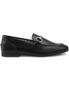 GUCCI JORDAAN LEATHER LOAFERS