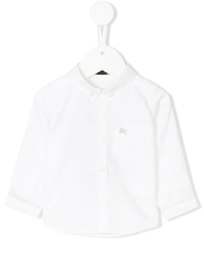 Burberry Babies' Classic Oxford Button Down Shirt In White