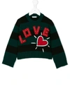 DOLCE & GABBANA LOVE STRIPED JUMPER