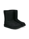 Ugg Fur Lined Boots In Black