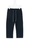 Simple Kids' Striped Trousers In Blue
