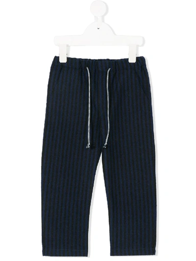 Simple Kids' Striped Trousers In Blue