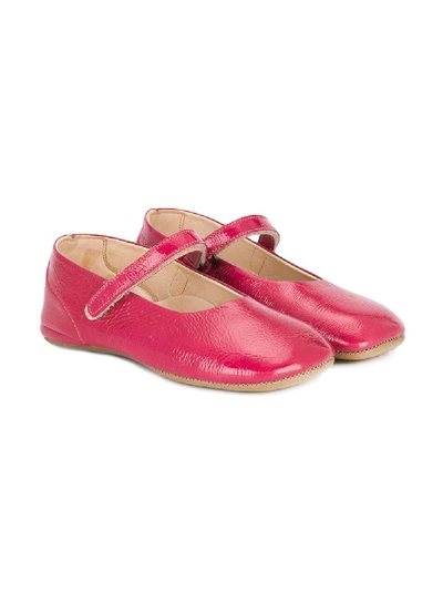 Pèpè Kids' Vernice Oleandro Slippers In Pink
