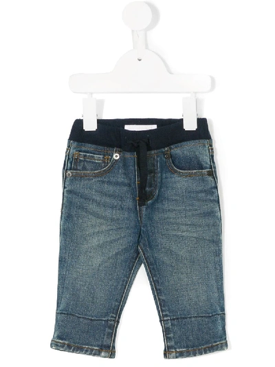 Burberry Babies' Elasticated Waist Jeans In Blue