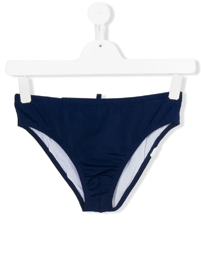 Dsquared2 Kids' Logo Swim Trunks In Blue