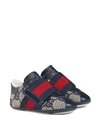 GUCCI BABY GG SNEAKER WITH WEB DETAIL