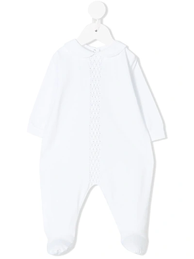 Siola Babies' Peter Pan-collar Romper In White