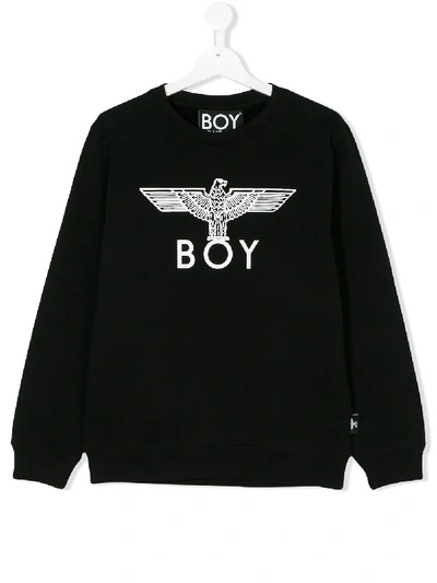 Boy London Kids' Logo Print Sweatshirt In Black