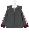 GUCCI CONTRASTING PANELS HOODED JACKET