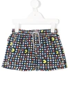 Mc2 Saint Barth Pacman Pattern Swimming Shorts In Blue