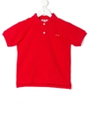 Comme Des Garçons Heart Polo Shirt In Red