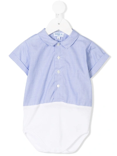 Siola Babies' Cai Classic Shirt Body In Blue