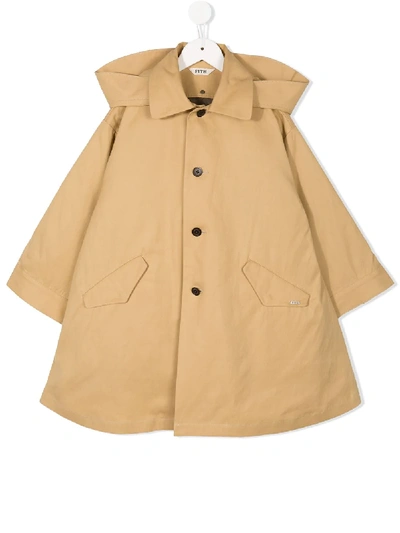 Fith Kids' Hooded Raincoat In Neutrals