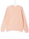 Andorine Teen Knitted Sweater In Pink