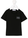 Dolce & Gabbana Babies' Logo Plaque T-shirt In Black