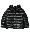 Herno Teen Concealed Fastening Padded Jacket In Blue