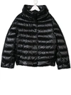 Herno Teen Concealed Fastening Padded Jacket In Black