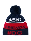 DOLCE & GABBANA BEST FRIENDS KNITTED HAT