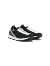 Dolce & Gabbana Teen Logo-print Sock-style Sneakers In Black White