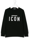 DSQUARED2 ICON PRINT LONG-SLEEVED T-SHIRT