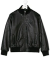 DOLCE & GABBANA LEATHER BOMBER JACKET