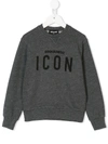 Dsquared2 Printed Sweatshirt In Grey