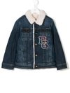 DOLCE & GABBANA LOGO PATCH DENIM JACKET