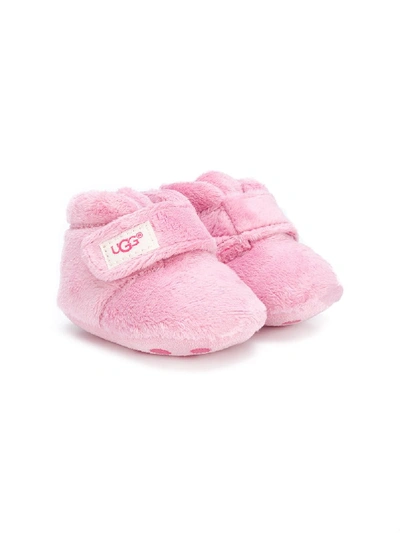 Ugg Babies' Touch Strap Fastening Boots In Pink