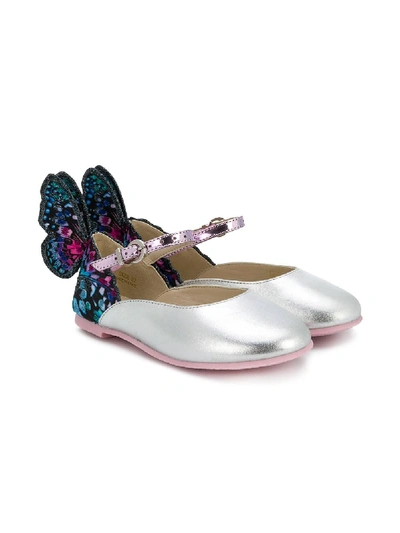 Sophia Webster Mini Kids' Chiara Mini Sandals In Metallic
