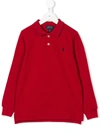 Ralph Lauren Kids' Logo Embroidered Polo Shirt In Red