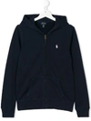Polo Ralph Lauren Classic Zip Hoodie In Blue