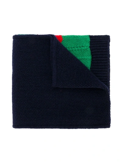 Gucci Kids' Chunky Colour Block Scarfchunky In Blue