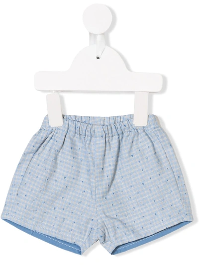 Knot Babies' Hygge Mini Check Short In Blue
