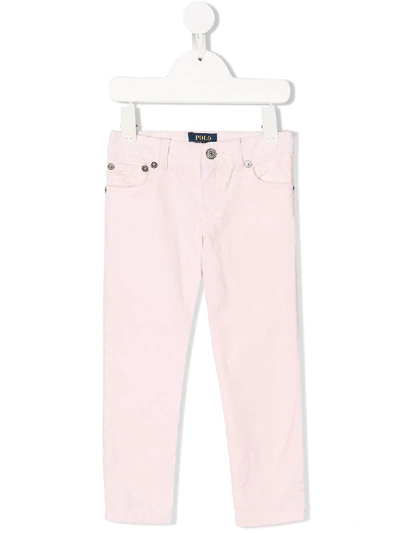 Ralph Lauren Kids' Classic Slim-fit Jeans In Pink