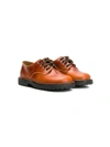 Pèpè Round Toe Lace-up Shoes In Yellow