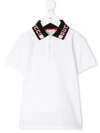 GUCCI LOGO COLLAR POLO SHIRT