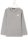 ACNE STUDIOS MINI NASH FACE LONG SLEEVE T-SHIRT