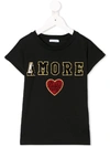 DOLCE & GABBANA AMORE SEQUIN EMBROIDERED T-SHIRT